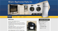 Desktop Screenshot of miamiappliancepartsinc.com